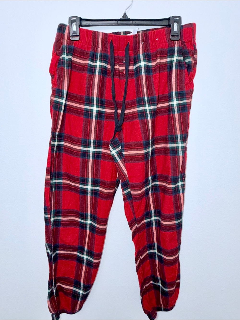 stars above Red Plaid Flannel Lounge Pants